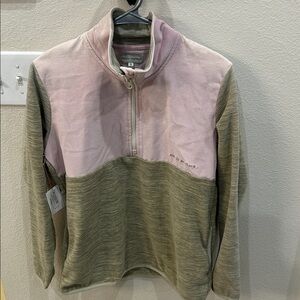 Simply Southern Women’s 1/4 Zip Corduroy Fleece Sweater Small NWT